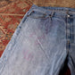 Levi's 505 Orange Tab W42 L28 Straight Leg Regular Fit Blue Denim Jeans