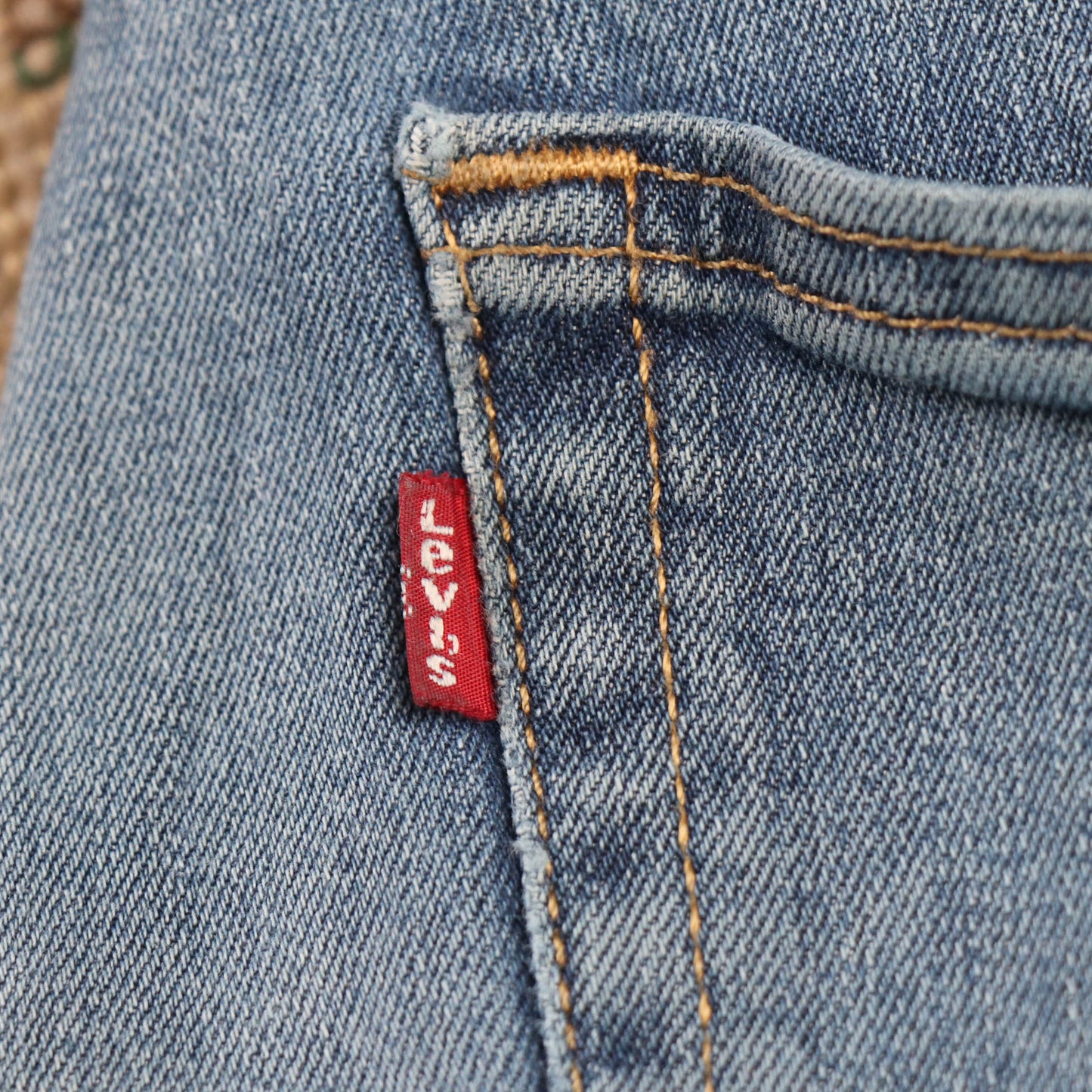 Levi's W38 L32 Straight Leg Blue Denim Jeans