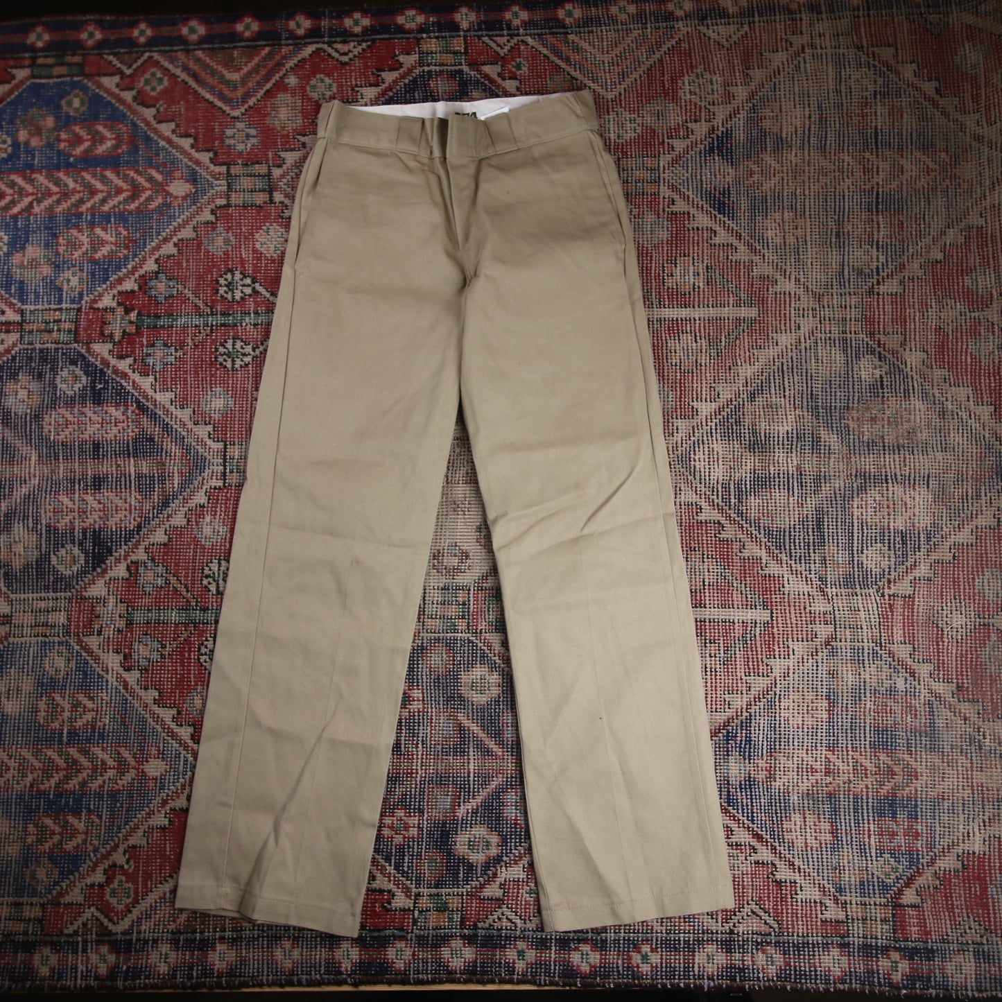 Dickies 874 W28 L29 Straight Leg Blue Cotton Blend Trousers