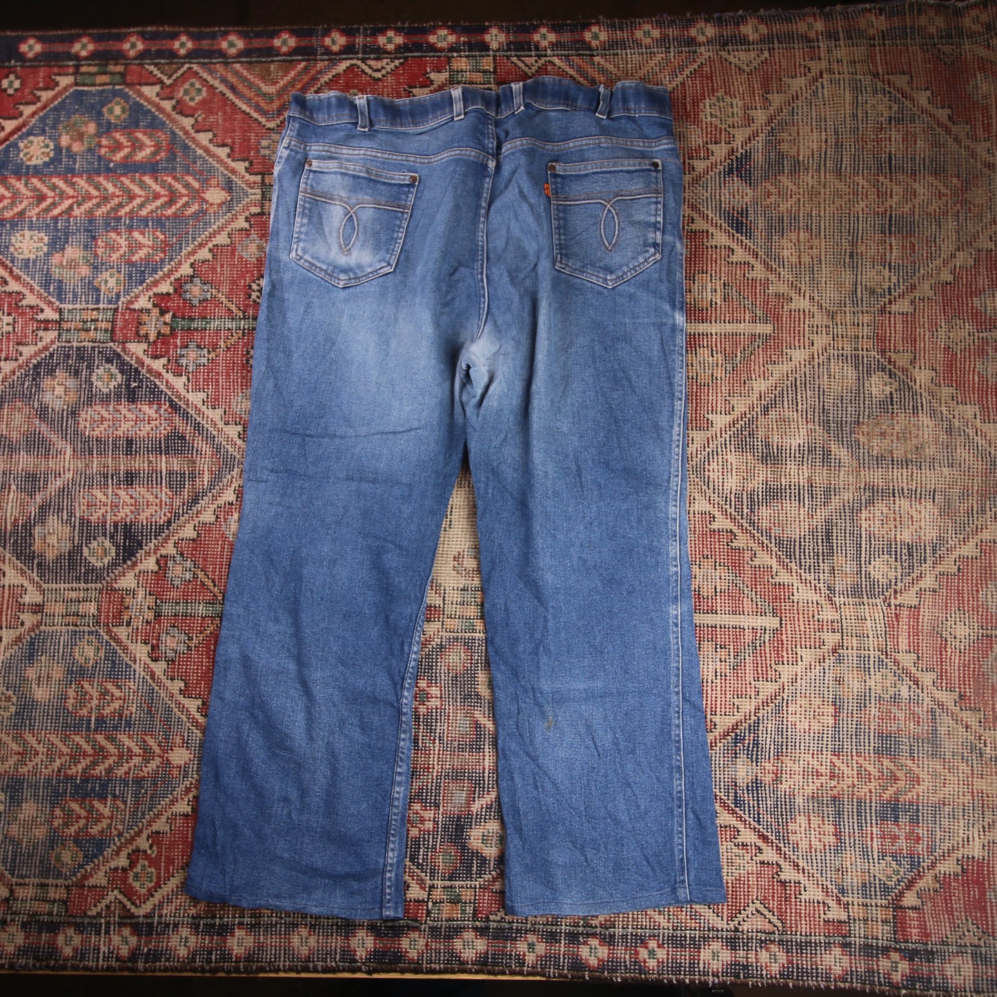 Levi's Orange Tab W42 L26 Bootcut Relaxed Fit Blue Denim Jeans