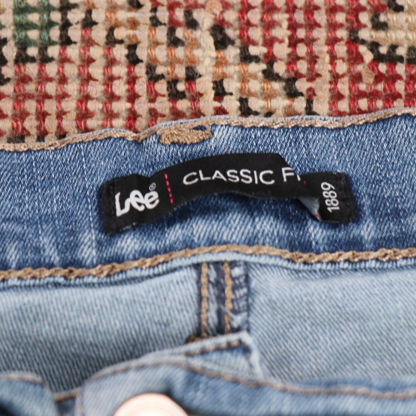 Lee W36 L30 Straight Leg Relaxed Fit Blue Denim Jeans