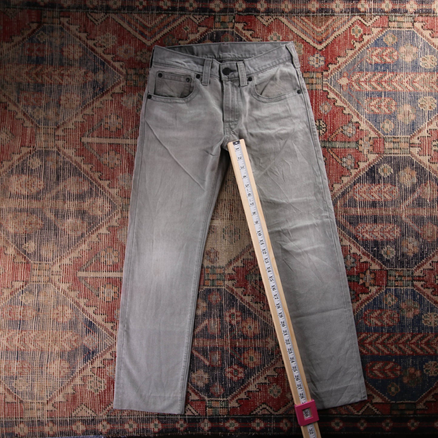 Levi's Red Tab W30 L30 Straight Leg Grey Denim Jeans