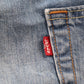 Levi's 505 Orange Tab W40 L31 Straight Leg Regular Fit Blue Denim Jeans