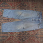 Levi's 550 W34 L28 Tapered Leg Relaxed Fit Classic Ripped Style Blue Denim Jeans