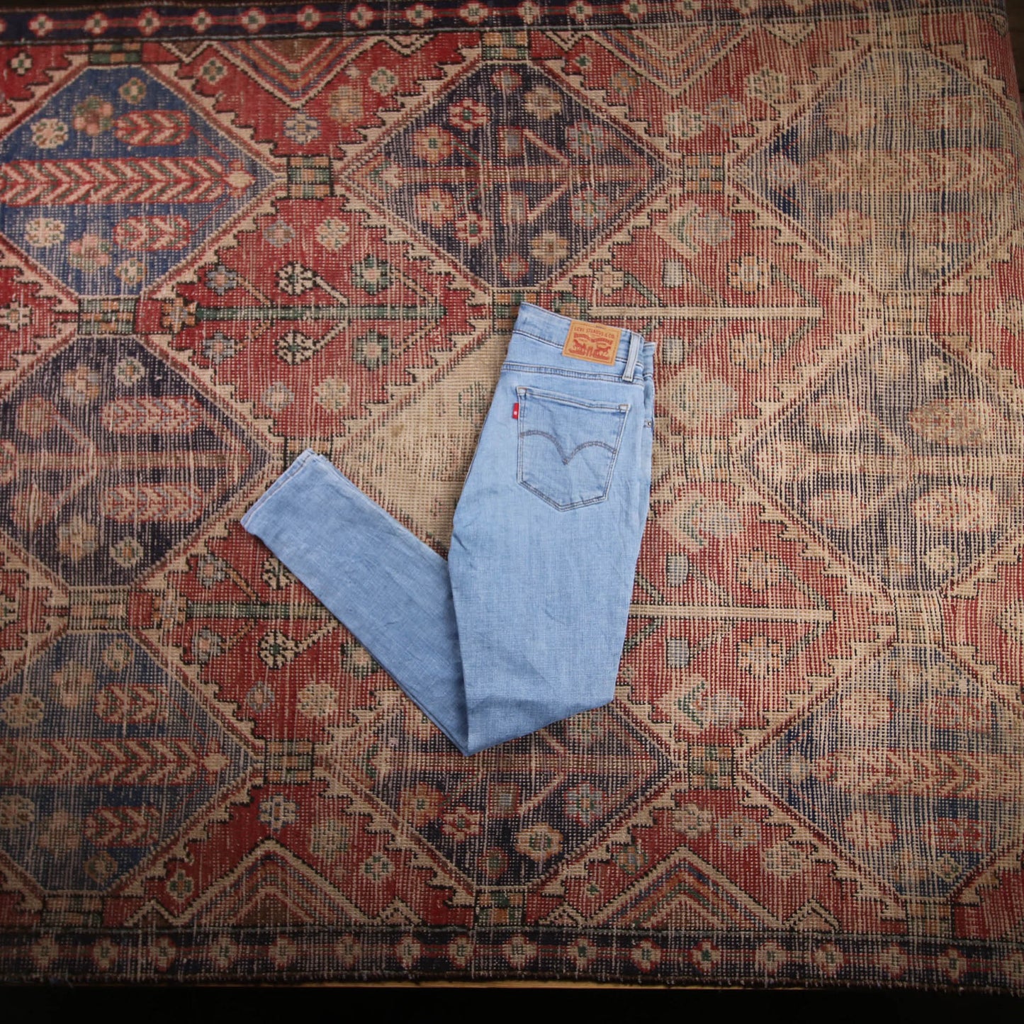 Levi's 711 W26 L26 Skinny Blue Denim Jeans