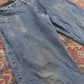 Wrangler W40 L30 Straight Leg Regular Fit Blue Denim Jeans