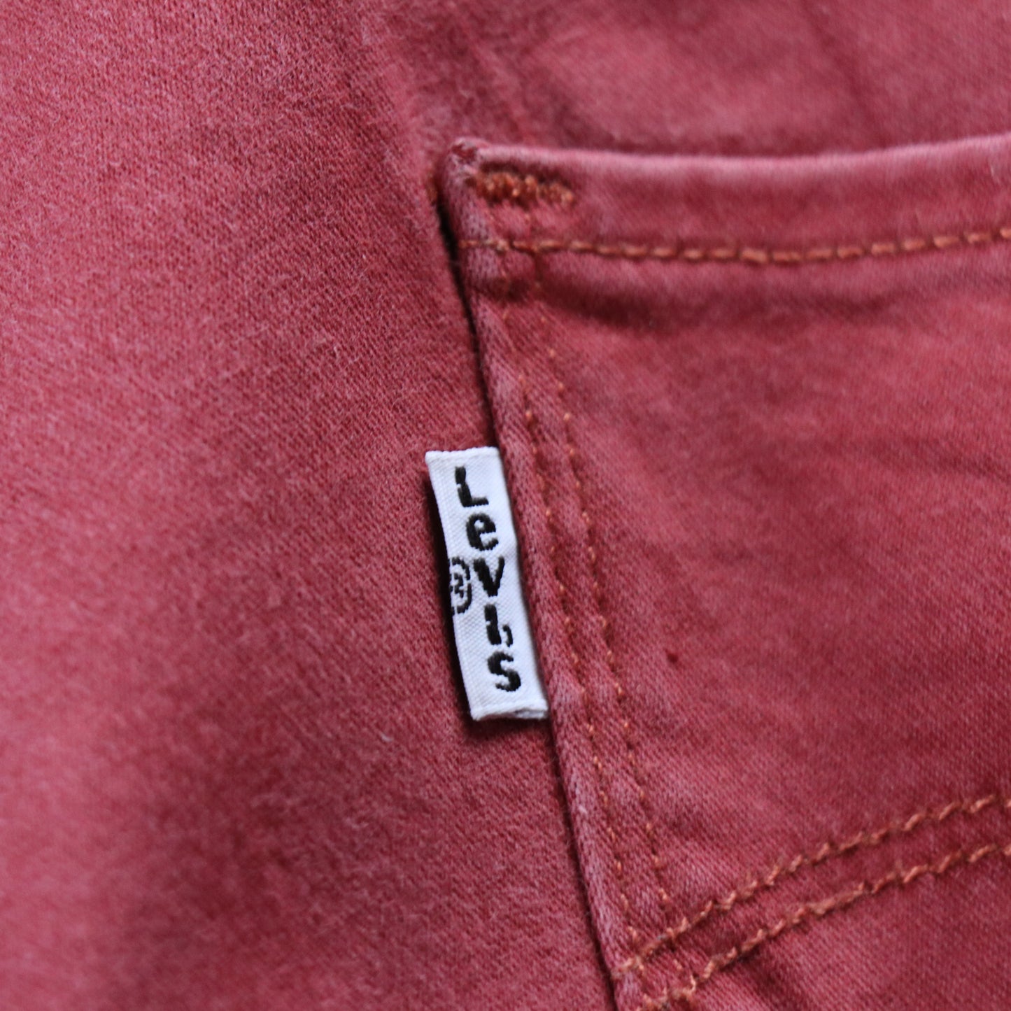Levi's W32 L30 Mid Rise Skinny Fit Red Denim Jeans
