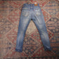 Levi's W28 L26 Skinny Classic Ripped Style Blue Denim Jeans
