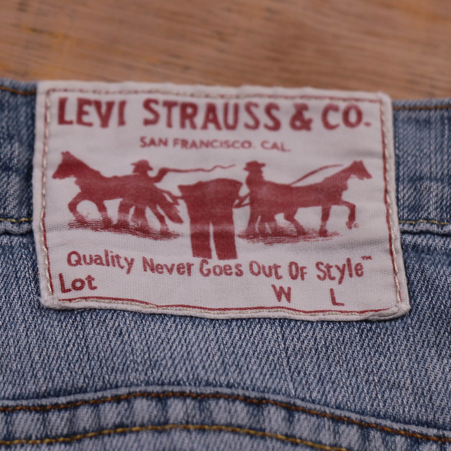 Levi's 505 Red Tab W30 L30 Straight Leg Regular Fit Blue Denim Jeans