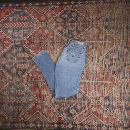 Levi's W28 L28 Skinny Blue Denim Jeans