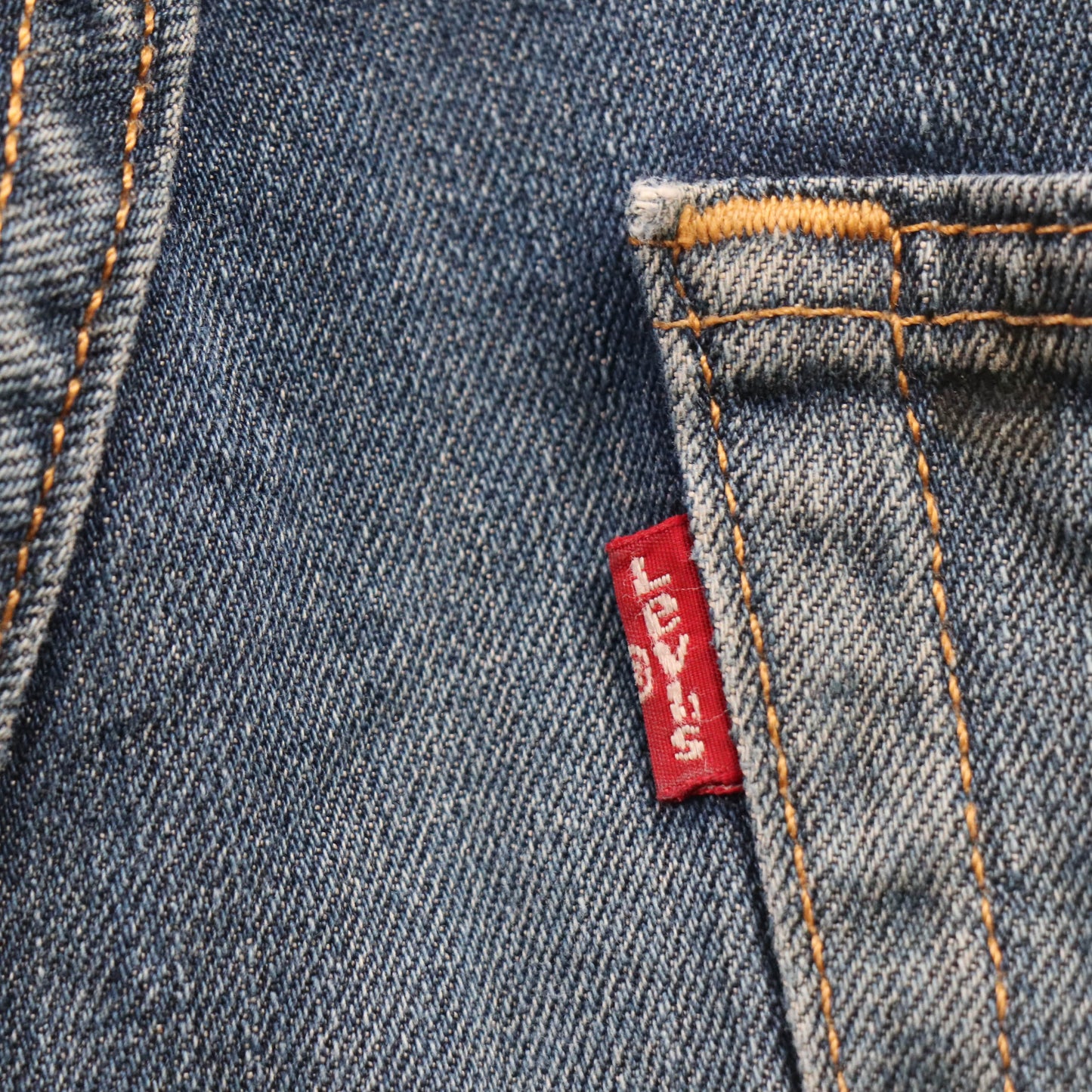 Levi's 505 Red Tab W30 L29 Straight Leg Regular Fit Blue Denim Jeans