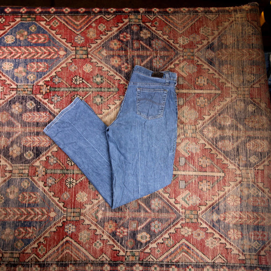 Lee W30 L31 Straight Leg Relaxed Fit Blue Denim Jeans