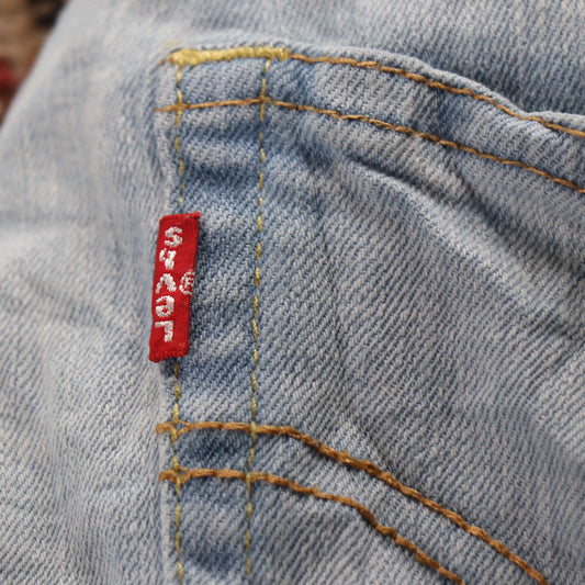 Levi's 502 W24 L26 Tapered Leg Regular Fit Blue Denim Jeans