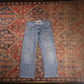 Levi's 550 W28 L22 Tapered Leg Relaxed Fit Blue Denim Jeans