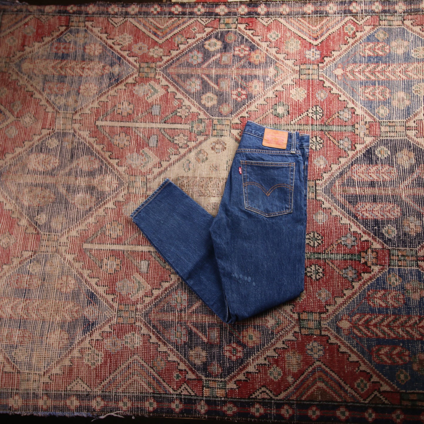 Levi's W28 L27 Tapered Leg Blue Denim Jeans