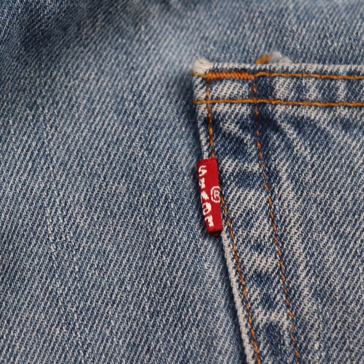 Levi's 550 Red Tab W38 L28 Tapered Leg Relaxed Fit Blue Denim Jeans