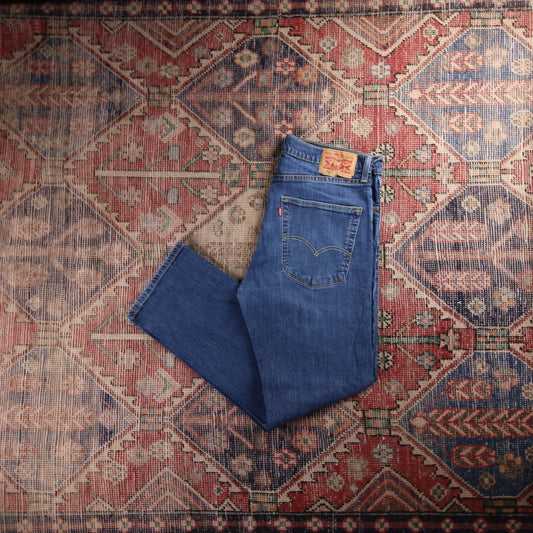 Levi's 505 Red Tab W32 L29 Straight Leg Regular Fit Blue Denim Jeans