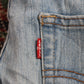 Levi's 514 W26 L28 Straight Leg Blue Denim Jeans