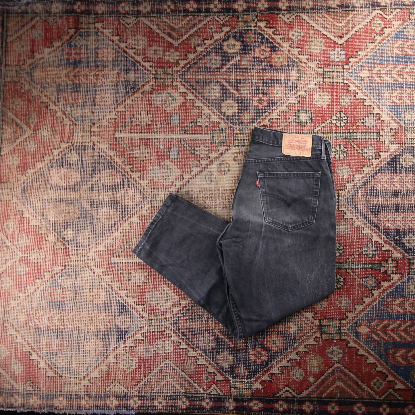 Levi's 508 Red Tab W34 L26 Tapered Leg Regular Fit Grey Denim Jeans