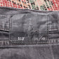 Levi's 513 W38 L29 Straight Leg Slim Fit Classic Ripped Style Black Denim Jeans