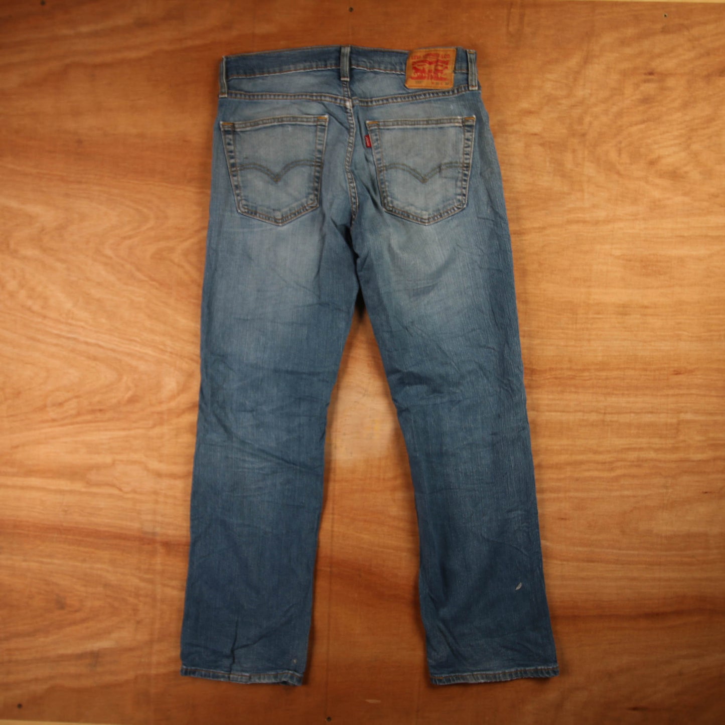 Levi's 559 Red Tab W32 L28 Straight Leg Relaxed Fit Classic Ripped Style Blue De