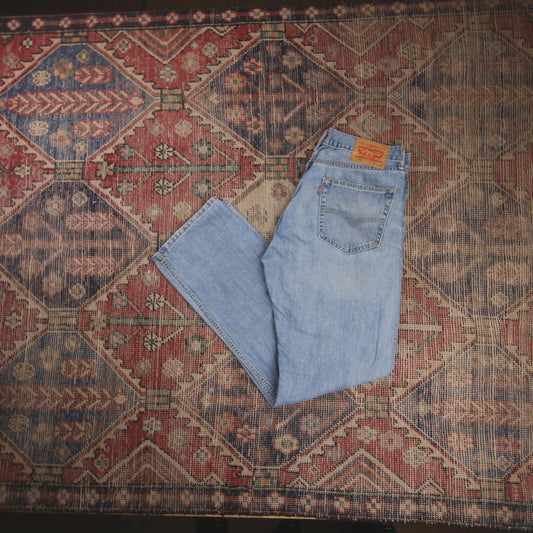 Levi's 505 W36 L31 Straight Leg Regular Fit Blue Denim Jeans