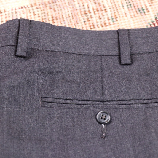 Lauren Ralph Lauren W38 L29 Straight Leg Black Cotton Blend Trousers