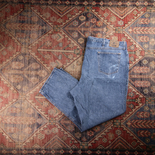 Wrangler W50 L32 Relaxed Blue Denim Jeans