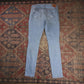 Levi's 711 W32 L30 Skinny Classic Ripped Style Blue Denim Jeans