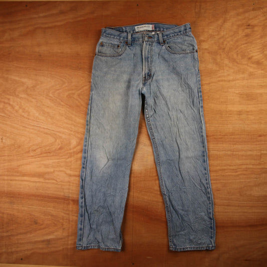 Levi's 505 Red Tab W32 L28 Straight Leg Regular Fit Blue Denim Jeans
