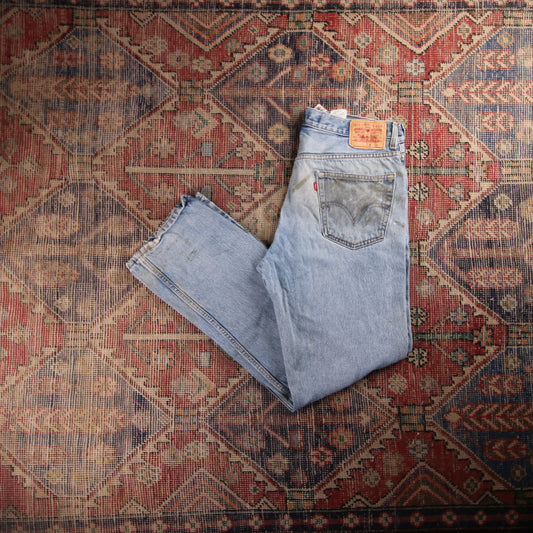 Levi's 501 W34 L32 Original Fit Blue Denim Jeans