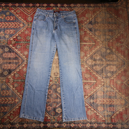 Lee W30 L31 Straight Leg Loose Fit Blue Denim Jeans