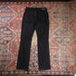 Levi's 505 W28 L31 Straight Leg Regular Fit Classic Ripped Style Black Denim Jea