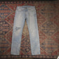 Levi's 511 W32 L29 Slim Fit Classic Ripped Style Blue Denim Jeans