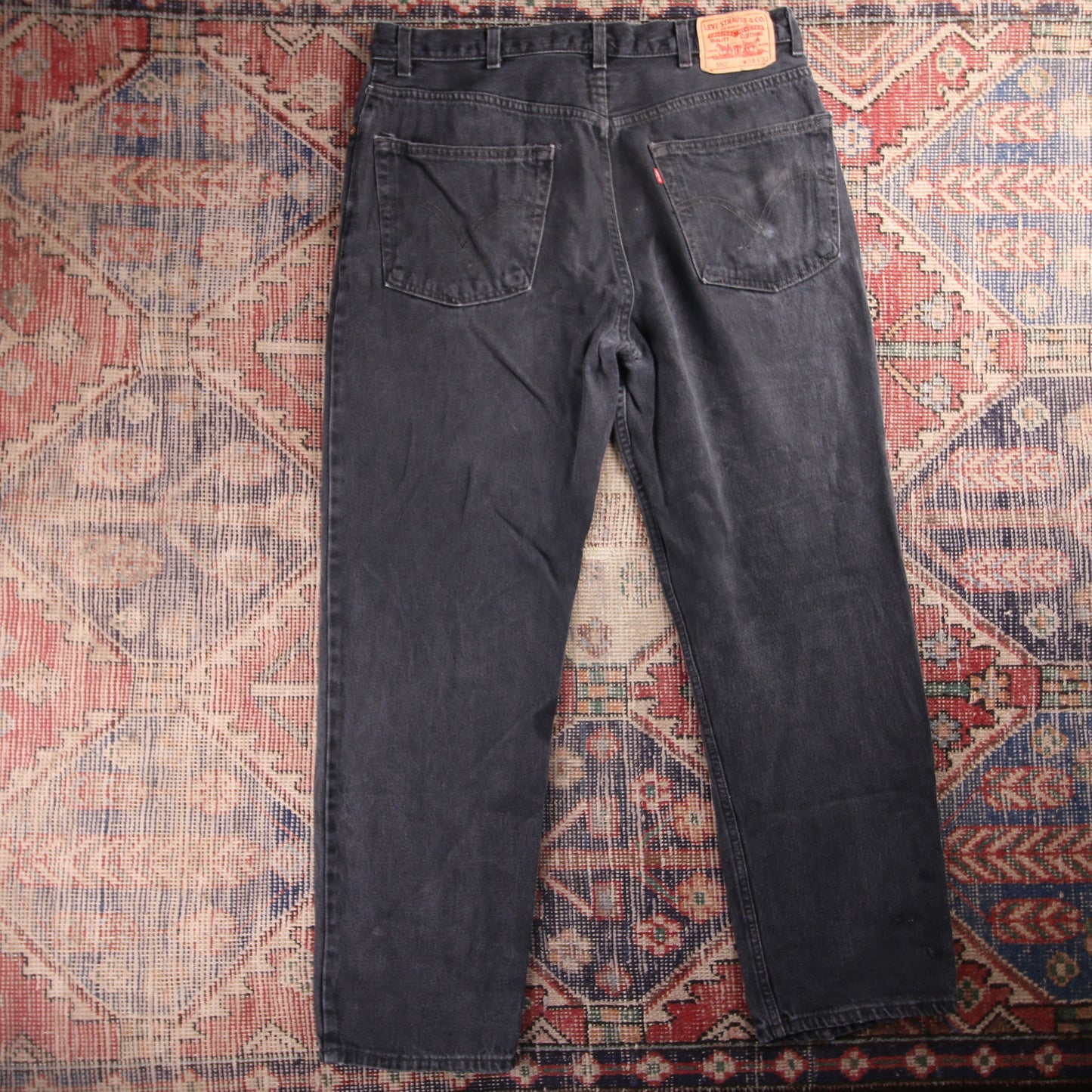 Levi's 550 Red Tab W30 L31 Tapered Leg Relaxed Fit Grey Denim Jeans