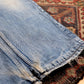 Lee W32 L28 Straight Leg Relaxed Fit Blue Denim Jeans