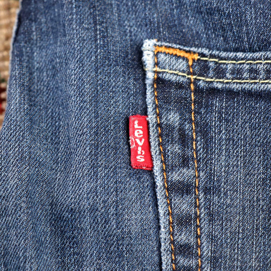Levi's 541 W38 L28 Tapered Leg Classic Ripped style Blue Denim Jeans