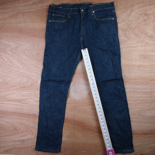 Levi's 508 Red Tab W38 L19 Tapered Leg Regular Fit Blue Denim Jeans