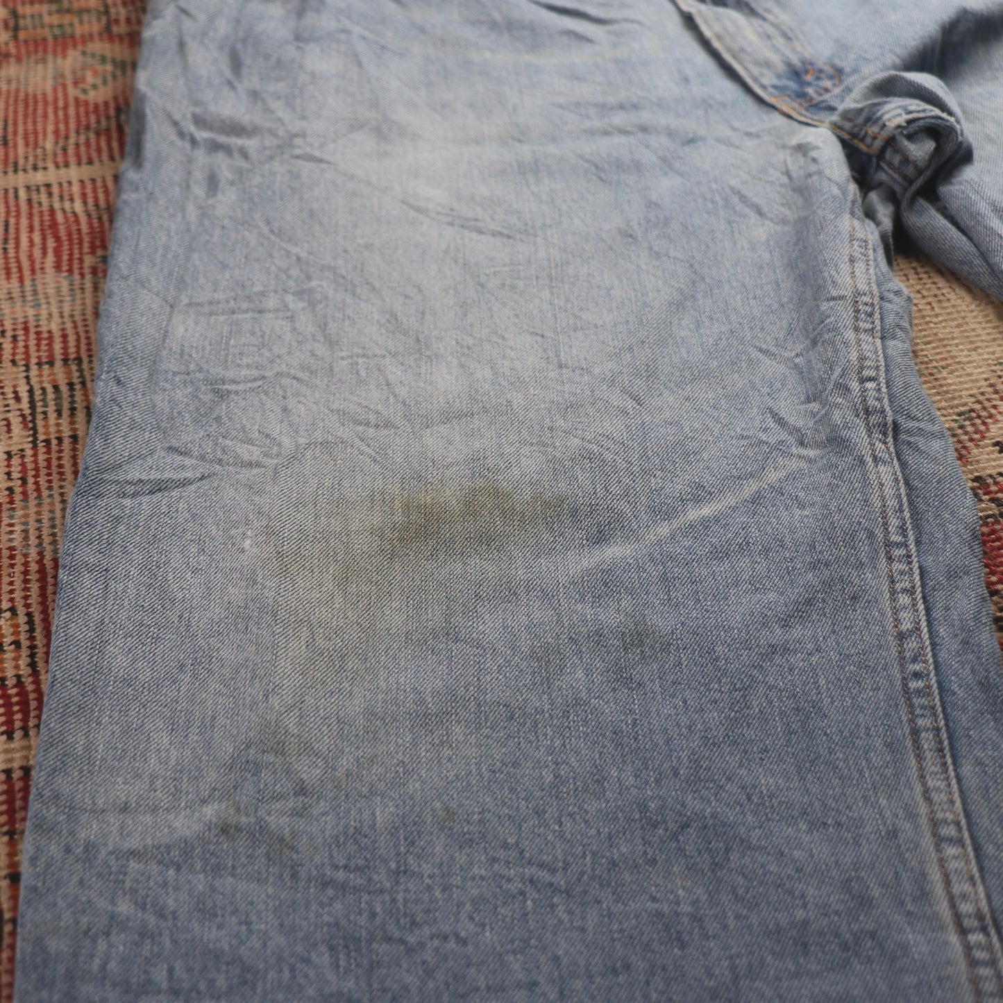 Levi's 550 W44 L28 Tapered Leg Relaxed Fit Blue Denim Jeans